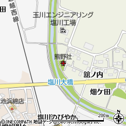 熊野社周辺の地図