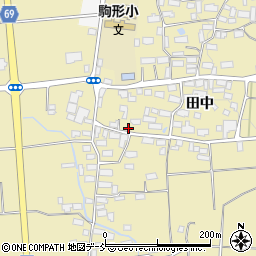 福島県喜多方市塩川町中屋沢田中329周辺の地図