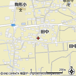福島県喜多方市塩川町中屋沢田中345-1周辺の地図