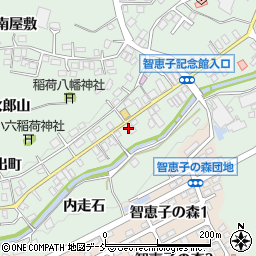 福島県二本松市油井漆原町周辺の地図