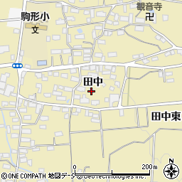 福島県喜多方市塩川町中屋沢田中342周辺の地図
