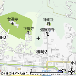 福島県二本松市油井備後山周辺の地図