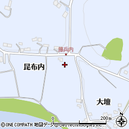 福島県二本松市上川崎昆布内208周辺の地図