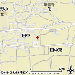 福島県喜多方市塩川町中屋沢田中104周辺の地図