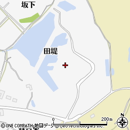 福島県南相馬市原町区大甕田堤周辺の地図