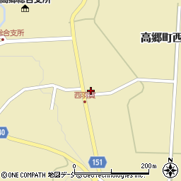 福島県喜多方市高郷町西羽賀西羽賀周辺の地図