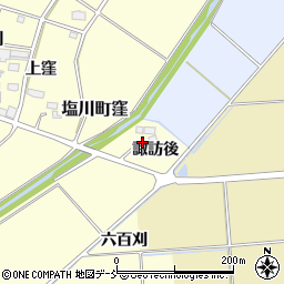 福島県喜多方市塩川町窪遠谷田周辺の地図
