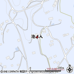 福島県二本松市上川崎池ノ入周辺の地図