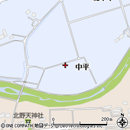 福島県南相馬市原町区上太田中平周辺の地図