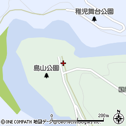 二本松市役所東和支所　島山カヌー艇庫周辺の地図