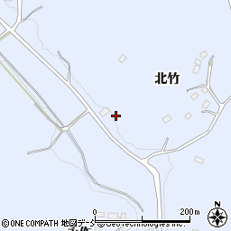 福島県二本松市上川崎咲田周辺の地図