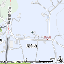 福島県二本松市上川崎昆布内周辺の地図