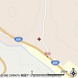 福島県二本松市萩坂204周辺の地図