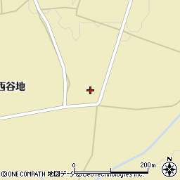 福島県喜多方市高郷町西羽賀上薙野周辺の地図
