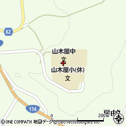 川俣町立山木屋小学校周辺の地図