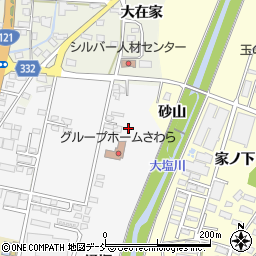 福島県喜多方市塩川町（小在家）周辺の地図