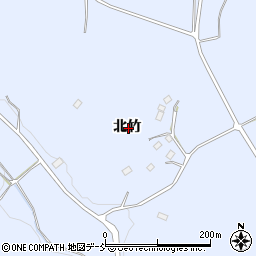 福島県二本松市上川崎北竹周辺の地図