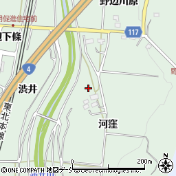 福島県二本松市油井河窪8周辺の地図