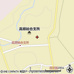 福島県喜多方市高郷町西羽賀十二林周辺の地図