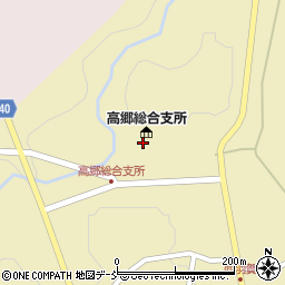 喜多方市役所高郷総合支所　建設課周辺の地図