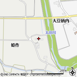 福島県南相馬市原町区益田姫作周辺の地図
