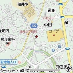 福島県二本松市油井中田2-3周辺の地図