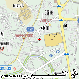 福島県二本松市油井中田2-1周辺の地図