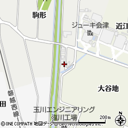 福島県喜多方市塩川町新江木駒形周辺の地図