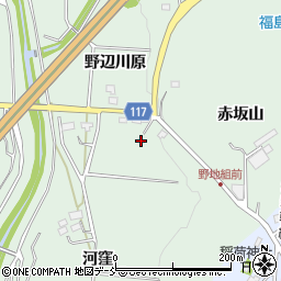 福島県二本松市油井赤坂周辺の地図