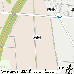 福島県喜多方市塩川町天沼米田周辺の地図