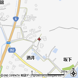 福島県南相馬市原町区大甕酒井周辺の地図