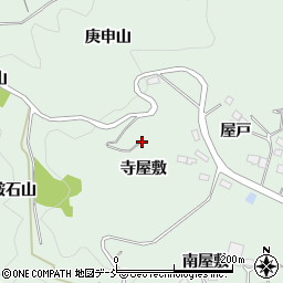 福島県二本松市油井寺屋敷周辺の地図