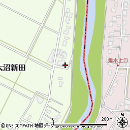 大沼新田集落開発センター周辺の地図