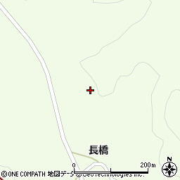 福島県川俣町（伊達郡）山木屋（長橋山）周辺の地図
