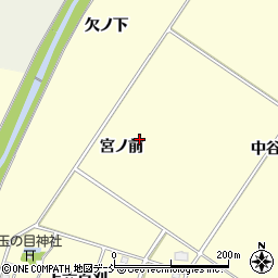 福島県喜多方市塩川町窪宮ノ前周辺の地図