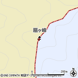扇ケ峰周辺の地図
