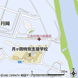 三条市規の森斎苑周辺の地図