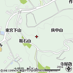 福島県二本松市油井庚申山周辺の地図