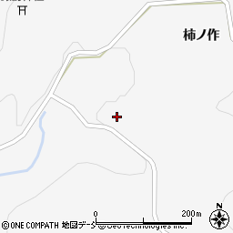福島県二本松市針道楢崎周辺の地図