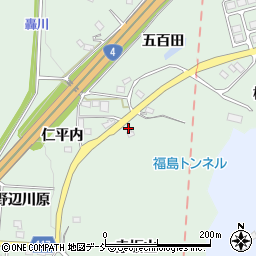 福島県二本松市油井仁平内81-1周辺の地図