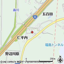 福島県二本松市油井仁平内周辺の地図