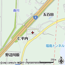 福島県二本松市油井（仁平内）周辺の地図