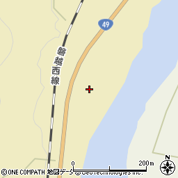 福島県耶麻郡西会津町上野尻名子打田周辺の地図