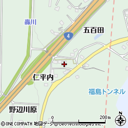 福島県二本松市油井仁平内71周辺の地図