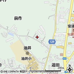 福島県二本松市油井前作周辺の地図