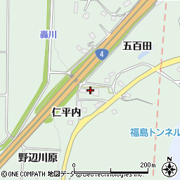福島県二本松市油井仁平内72周辺の地図