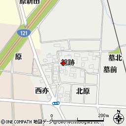 福島県喜多方市塩川町新江木（舘跡）周辺の地図
