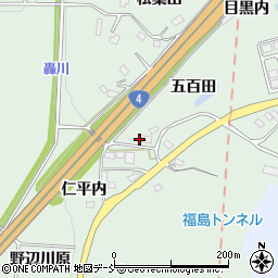 福島県二本松市油井仁平内113-4周辺の地図