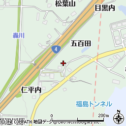 福島県二本松市油井仁平内114-1周辺の地図