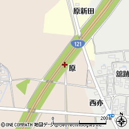 福島県喜多方市塩川町天沼原周辺の地図